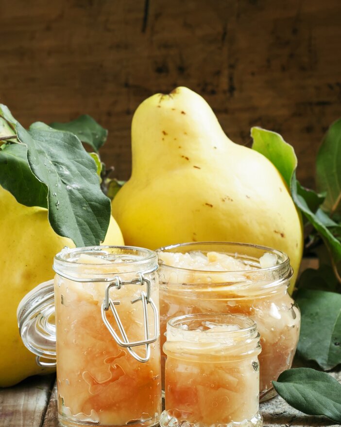 Quitten-Chutney süß-sauer mit Fenchel und Galgant Quitten-Chutney süß-sauer mit Fenchel und Galgant