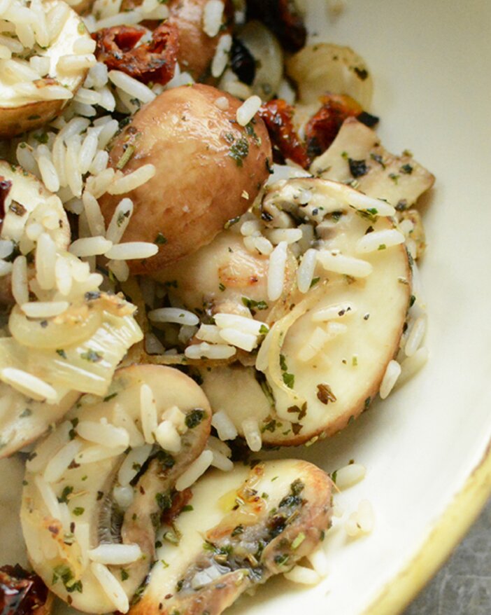 Reispfanne mit Gemüse und Champignons - SONNENTOR.com