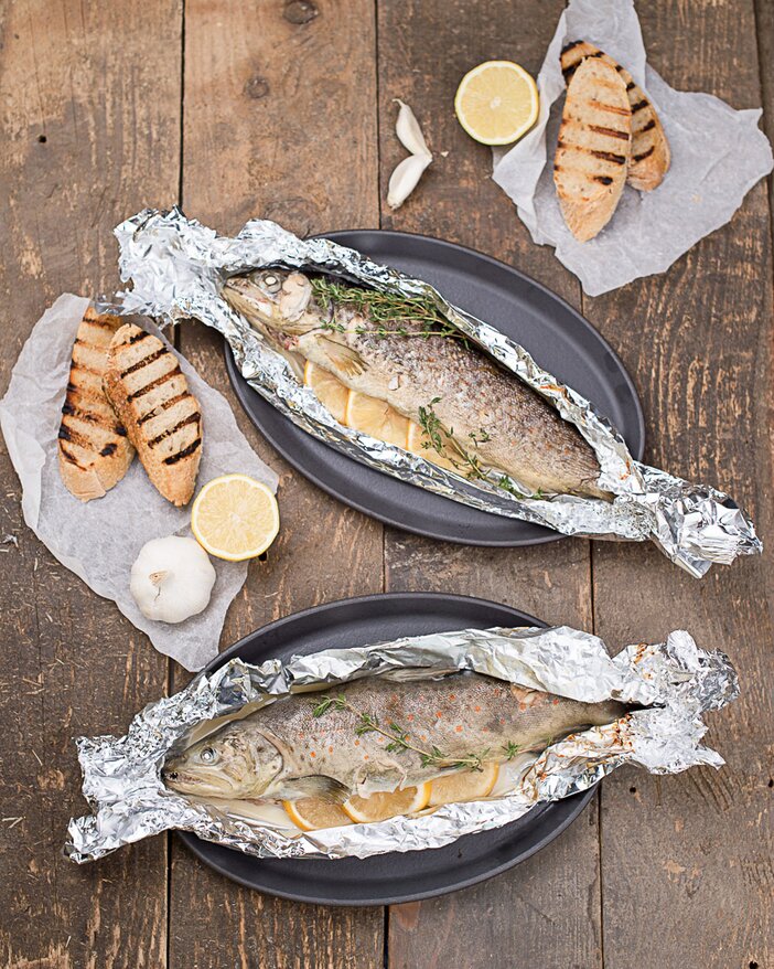 Kräuterforelle mit Ciabatta - SONNENTOR.com